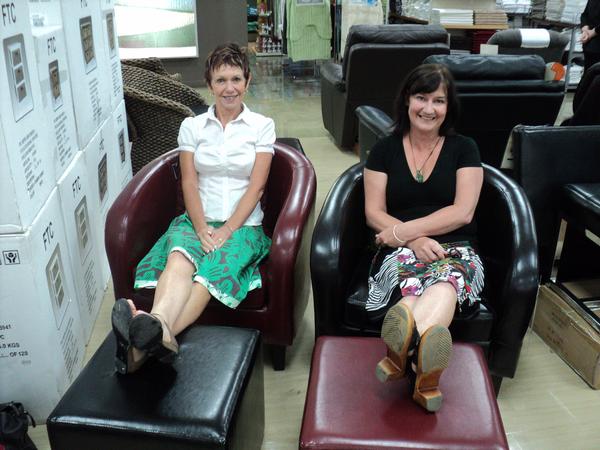 Tauranga Hospital children's ward clinical nurse manager Lynnece Dowle and play specialist Debbie McDougall